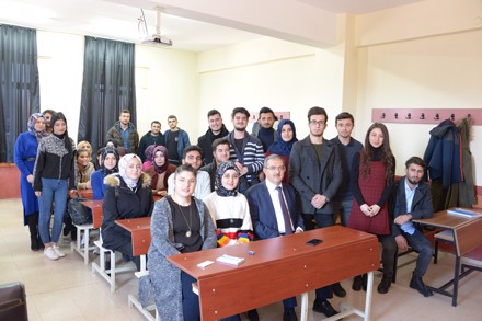 AYAY Bölümü Bahar Yarıyılı Akademik Açılış Dersini Sayın Rektörümüz Yaptı